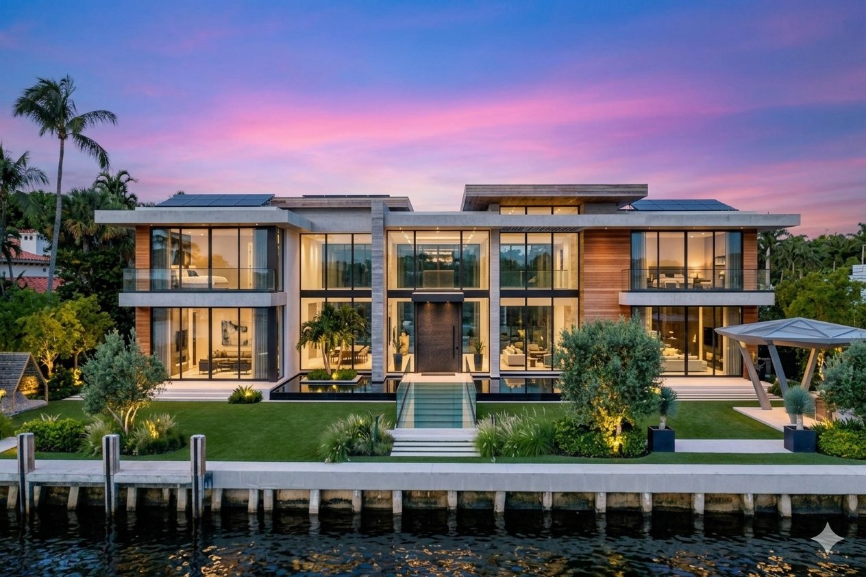 Elegant private estate exterior